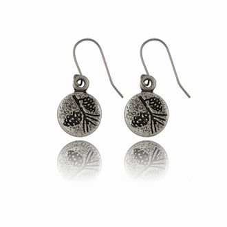 Pine Cones Round Earrings