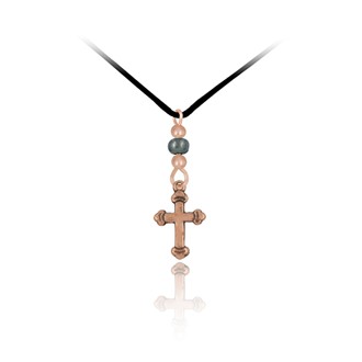 Corded Cross Pendant